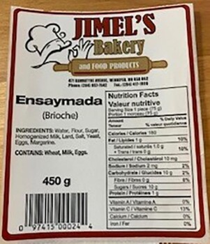 Food Recall Jimel’s Bakery Baked goods - recalled due to possible Salmonella contamination Jimel's Bakery and Fo... photo #4