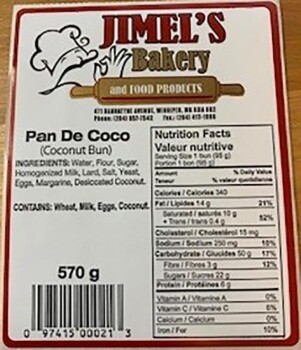Food Recall Jimel’s Bakery Baked goods - recalled due to possible Salmonella contamination Jimel's Bakery and Fo... photo #9