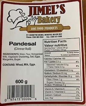 Food Recall Jimel’s Bakery Baked goods - recalled due to possible Salmonella contamination Jimel's Bakery and Fo... photo #10