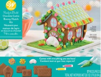 Food Recall Wilton Ready to Build Chocolate Cookie Bunny Hutch Kit - recalled due to allergens Wilton Industries... photo #1