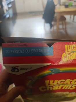 Consumer Review - Food Safety Lucky Charms, Jewel-Osco, West Elm Street, McHenry, IL, USA My 4yr old son had lucky charms no milk... photo #1