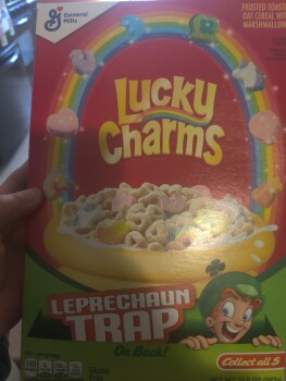 Consumer Review - Food Safety Lucky Charms, Jewel-Osco, West Elm Street, McHenry, IL, USA My 4yr old son had lucky charms no milk... photo #2