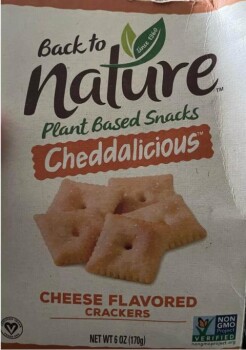 Food Recall Back to Nature Cheese Flavored Crackers - recalled due to undeclared milk and egg B&G Foods announce... photo #1
