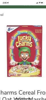 Consumer Review - Food Safety Lucky Charms, H-E-B, 5106 Bissonnet St, Bellaire, TX 77401, USA Mi wife but Lucky Charms and Fruity... photo #2
