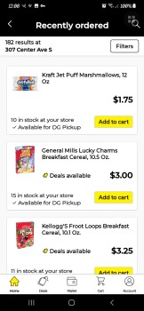 Avaliação do consumidor - Segurança alimentar Lucky Charms, Dollar General, Center Avenue South, Mitchellville, Iowa, USA Sick in the last week, a... foto #4