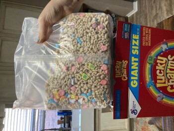 Consumer Review - Food Safety Kroger, North Beach Street, Fort Worth, TX, USA Lucky charms cereal April 1,2022, photo #2
