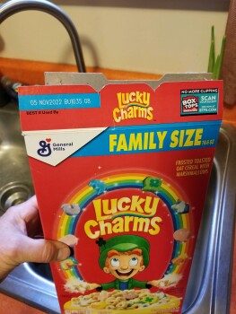 Consumer Review - Food Safety Lucky Charms cereal, Meijer, Birch Run Road, Birch Run, MI, USA My 5 year year old had projectile vo... photo #2