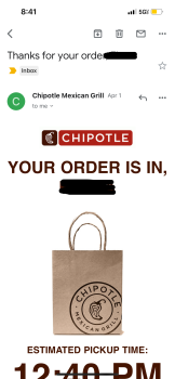 消费者评论 - 食品安全 Chipotle Mexican Grill, West Ponce de Leon Avenue, Decatur, GA, USA Yesterday April 1, 2022,  Steak... 照片 #2