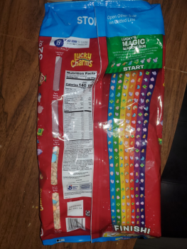 Consumer Review - Food Safety Lucky charms, Walmart Supercenter, Memorial Drive, Avon, MA, USA Parent of 7 reporting:

6 childre... photo #2