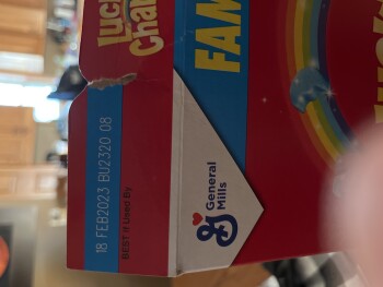 Consumer Review - Food Safety Lucky Charms, Uniontown, Ohio, USA Not sure. But it coincides with beginning a new box of Lucky Char... photo #2