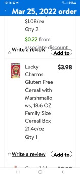 Consumer Review - Food Safety Walmart Supercenter, East Silver Springs Boulevard, Ocala, FL, USA Bowl of lucky charms Had 2 bowls,... photo #4