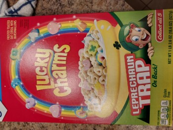 Consumer Review - Food Safety Lucky charms, Cranberry Township, PA, USA March 8th,  Not sure, but he did have lucky charms the sam... photo #2