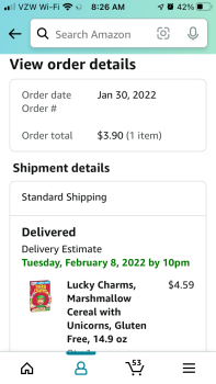 Consumer Review - Food Safety Amazon, Pataskala, OH, USA March 19th, I had eaten Lucky Charms but I didn’t put it together until I... photo #2