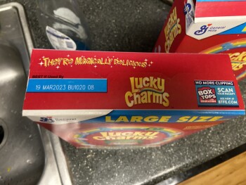 Consumer Review - Food Safety H-E-B, Wurzbach Road, San Antonio, TX, USA Those days I ate lucky charms No I thought I had a kidney... photo #2