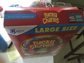 Consumer Review - Food Safety Fred Meyer, Northeast Glisan Street, Portland, OR, USA Lucky Charms cereal We purchased the box Marc... photo #1