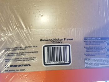 Consumer Review - Food Safety Walmart Tomball Pkwy, Tomball Parkway, Houston, TX, USA March 2022,  Ramen chicken flavor 4 family r... photo #1