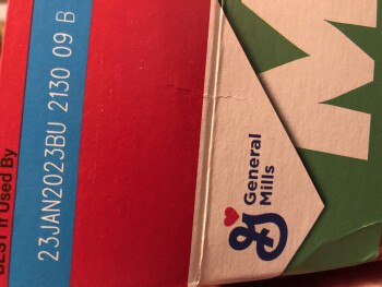 Consumer Review - Food Safety Lucky Charms, Walmart Supercenter, South 31st Street, Temple, TX, USA Lucky Charms The best by stamp... photo #1