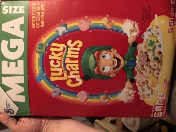 Consumer Review - Food Safety Lucky Charms, Walmart Supercenter, South 31st Street, Temple, TX, USA Lucky Charms The best by stamp... photo #2