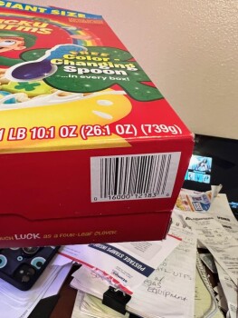 Consumer Review - Food Safety Lucky Charms, Las Vegas, NV, USA My daughter was vomiting all day yesterday after eating lucky charm... photo #1