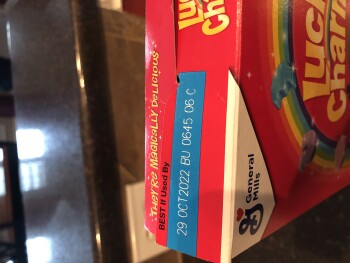 Consumer Review - Food Safety Lucky Charms cereal, Houston, TX, USA Lucky Charms Cereal

I ate a bowl of Lucky Charms cereal at... photo #1