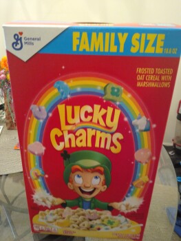 Consumer Review - Food Safety Lucky Charms, Walmart Neighborhood Market, West 74th Street, Shawnee, KS, USA I ate a bow back in mi... photo #1