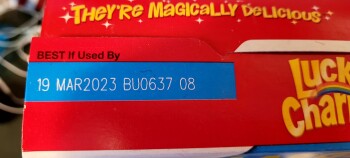 Consumer Review - Food Safety Lucky Charms, Kroger, West John Rowan Boulevard, Bardstown, KY, USA I ate a bowl of Lucky Charms cer... photo #2