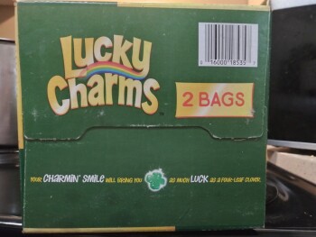 Consumer Review - Food Safety Lucky Charms cereal, Sam's Club, Clairmont Road, Atlanta, GA, USA After eating Lucky Charms cereal.... photo #2