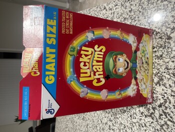 Consumer Review - Food Safety Lucky Charm Cereal, San Tan Valley, Arizona, USA “Lucky charm cereal” About 15- minutes later after... photo #2