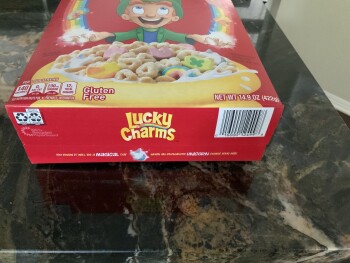 Consumer Review - Food Safety H-E-B, Ranch Road 620 South, Lakeway, TX, USA Lucky charms cereal, he’s had diarrhea all day indiges... photo #1