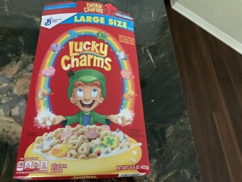 Consumer Review - Food Safety H-E-B, Ranch Road 620 South, Lakeway, TX, USA Lucky charms cereal, he’s had diarrhea all day indiges... photo #3