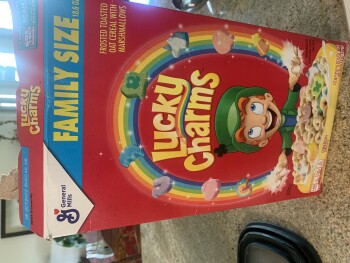 Consumer Review - Food Safety Lucky Charms, CVS, Santa Rosa, CA We purchased a box of lucky charms here as a treat for my 16 year... photo #2