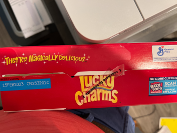 Consumer Review - Food Safety Lucky charms, Charlotte, NC, USA Lucky charms , It happened Today photo #2