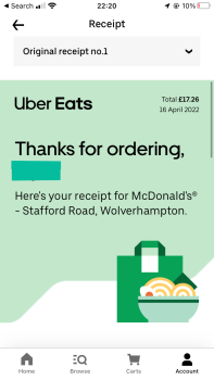 Consumer Review - Food Safety McDonald's, Stafford Road, Wolverhampton, UK On Saturday 16th April, I ordered a Mcfillet burger alo... photo #2