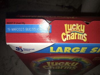 Consumer Review - Food Safety H-E-B, Ranch Road 12, Wimberley, TX, USA 4/12/2022, My daughter ate Lucky Charms that morning after... photo #2