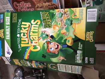 Consumer Review - Food Safety Lucky charms magic clover limited edition, ALDI, Fruitville Pike, Lancaster, PA, USA It is about two... photo #2