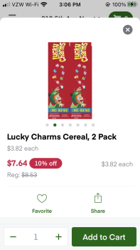 Consumer Review - Food Safety Lucky Charms, Sam's Club, Immokalee Road, Naples, FL, USA Eaten on Tuesday evening 4/12/2022–truly w... photo #3