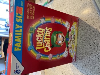Consumer Review - Food Safety Lucky charms cereal, Marden's, Payne Road, Scarborough, ME, USA Lucky charms I bought at here made m... photo #1