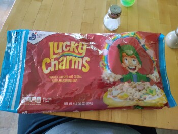 Consumer Review - Food Safety Lucky charms, Walmart, Fall River Avenue, Seekonk, MA, USA 1 bowl at 10pm and by 2am was awoken with... photo #1