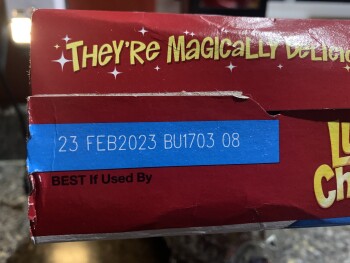 Consumer Review - Food Safety Lucky Charms, Meijer, West Main Street, Kalamazoo, MI, USA I ate a bowl of lucky charms 2 days in a... photo #1