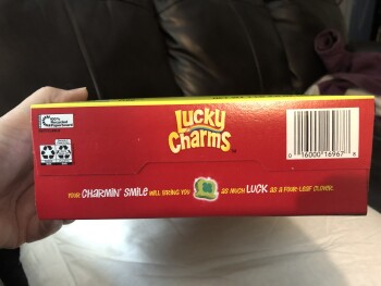 Consumer Review - Food Safety Lucky Charms, Battle Creek, Mi I ate a bowl of Lucky Charms and then became violently I’ll with in a... photo #2