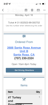 Consumer Review - Food Safety Jersey Mike's Subs, Santa Rosa Avenue, Santa Rosa, CA, USA A turkey sandwich Brand new locatation. H... photo #2