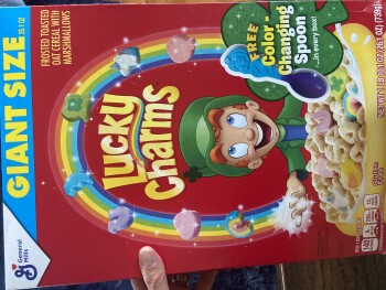 Consumer Review - Food Safety Lucky Charms, Tacoma, WA, USA Lucky Charms caused it Dinner time Friday he seemed off and didn’t wan... photo #2