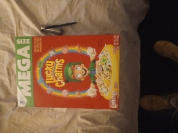 Consumer Review - Food Safety Lucky Charms, WalMart, Lantana, FL, USA I bought a mega box of Lucky Charms which is distributed fro... photo #3
