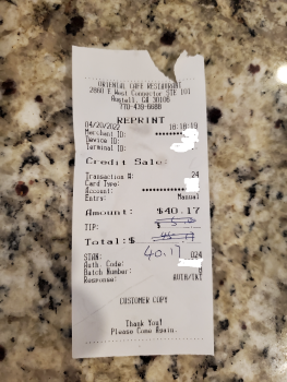 Reseña del consumidor - Seguridad alimentaria Oriental Cafe Sushi Bar & Chinese Cuisine, East-West Connector, Austell, GA, USA Yesterday,  Shrimp... foto #3
