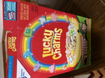 Consumer Review - Food Safety Lucky Charms, Walmart Supercenter, Gravel Pike, East Greenville, PA, USA Lucky Charms…..positive  No... photo #1