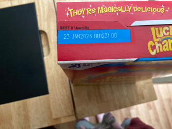 Verbraucherbewertung – Lebensmittelsicherheit Sam's Club, Marketplace Drive, Augusta, ME, USA It’s been the last week, Lucky charms cereal  Starte... Foto #2