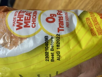Avis du consommateur - Sécurité alimentaire On-cor chicken nibblers, Grocery Outlet, Simi Valley, CA, USA on 4/6/22 within 1 hour of eating On-c... photo #2