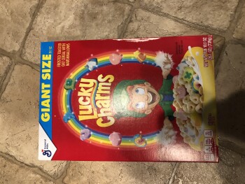 Consumer Review - Food Safety Lucky Charms, Surprise, AZ, USA giant size box photo #2