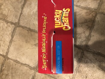Consumer Review - Food Safety Lucky Charms, Surprise, AZ, USA giant size box photo #3