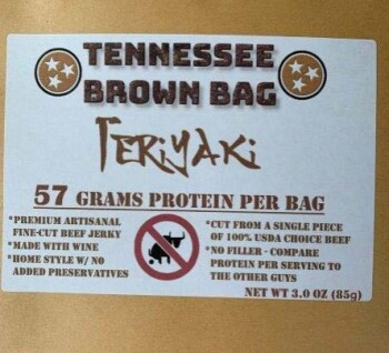 Food Recall TENNESSEE BROWN BAGS beef jerky- recalled due to production without inspection The FSIS announced th... photo #6